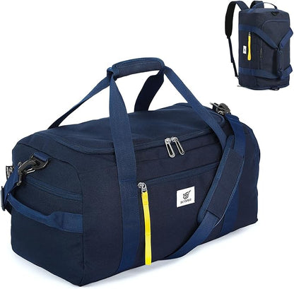 SKYSPER Gym Bag Men Women - 40L Sports Bag Duffle Backpack with Shoe Compartment Wet Pocket for Fitness,Sport,Travel & Workout(Navyblue)