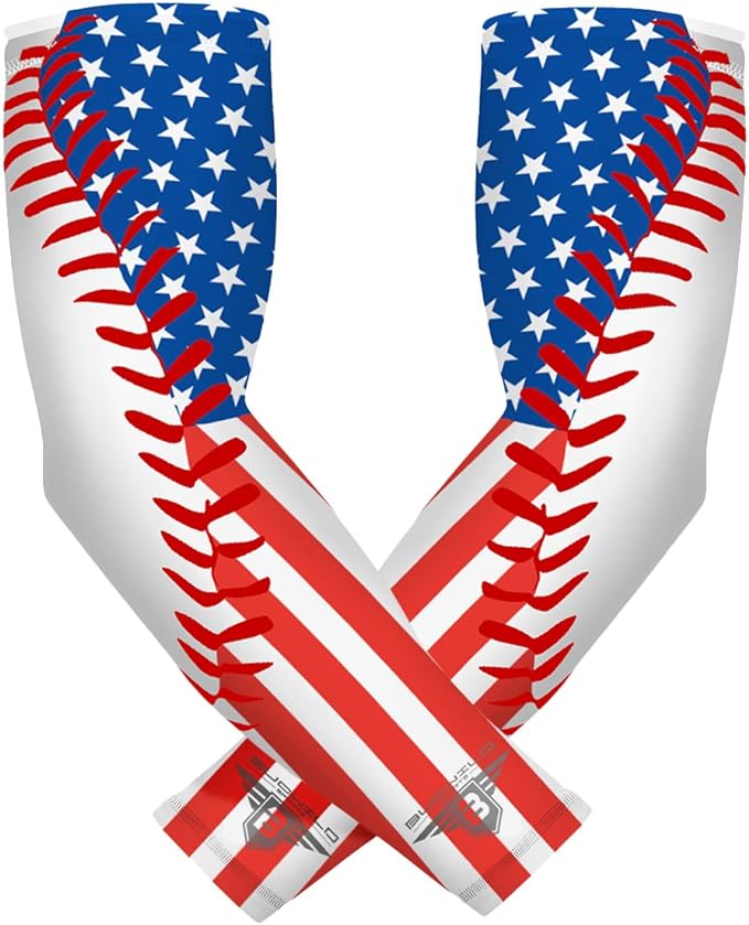 Bucwild Sports Baseball Arm Sleeve - Youth & Adult 1 Pair - Football Basketball Cycling Tennis
