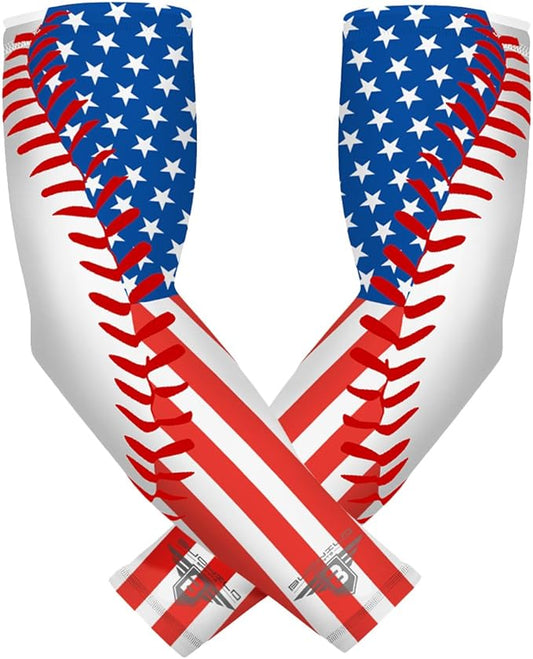 Bucwild Sports Baseball Arm Sleeve - Youth & Adult 1 Pair - Football Basketball Cycling Tennis