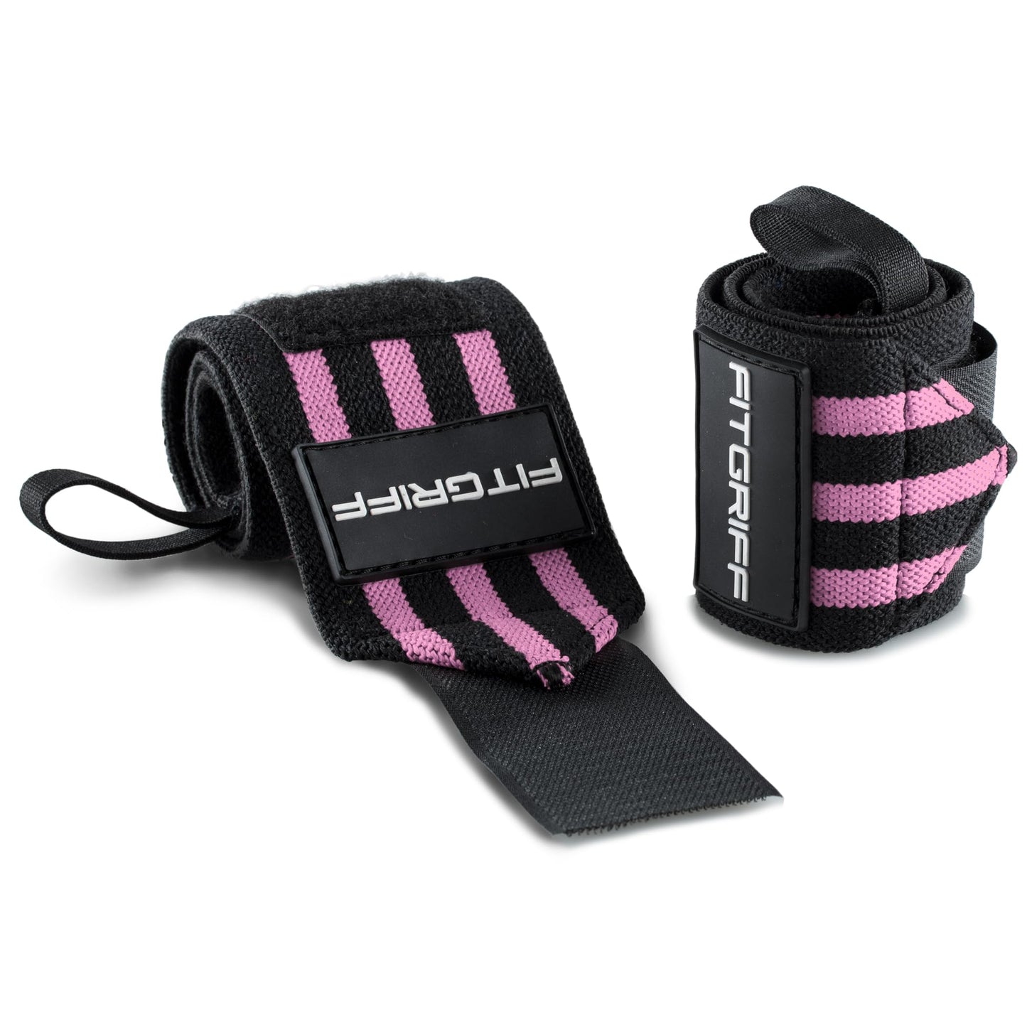 Fitgriff® Wrist Wraps for Weightlifting (18") Heavy-Duty Support for Gym, Bench Press, and Pushups