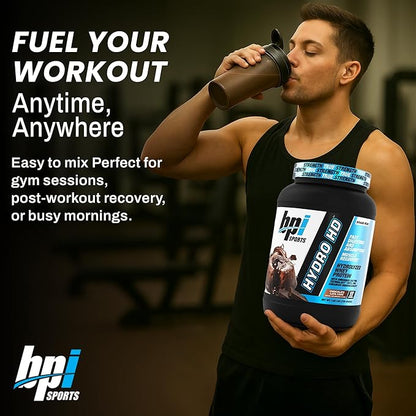 BPI Sports Hydro HD - 100% Hydrolyzed Whey Protein Powder - Muscle Growth, Recovery, 25g of Hydrolyzed Protein, Low Carb, Low Sugar, Fast Absorbing (23 Servings, Chocolate Lava Cake)