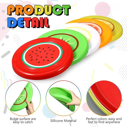 10 Pack Flying Disc Disk Flyer Disc Outdoor Training Interactive Flying Discs Bulk for Adults Dogs for Sports Favors, 5 Colors