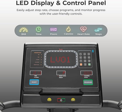 Sunny Health & Fitness Premium High-Intensity Smart Stepper Stair Climber, Commercial Grade, Cardio Workout Programs, Free SunnyFit App Bluetooth Connection, 350-400 LB Weight Capacity