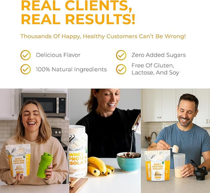 About Time Unflavored Whey Protein Isolate Powder 26g, Natural Ingredients, Non-GMO, Gluten-Free, Lactose-Free, No Artificial Sweeteners, Low Carb, 32 Servings