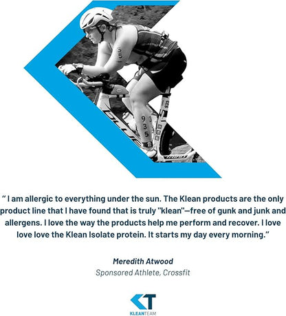 Klean Athlete Klean Isolate - Whey Protein Isolate - Daily Protein & Amino Acid - Intake for Muscle Integrity* - NSF Certified for Sport - 20 Servings - Natural Vanilla Flavor