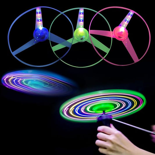 M.best 12 Sets LED Flying Set, Fun Flying Saucers Toys for Kids with Flashing Lights, Flying Toy