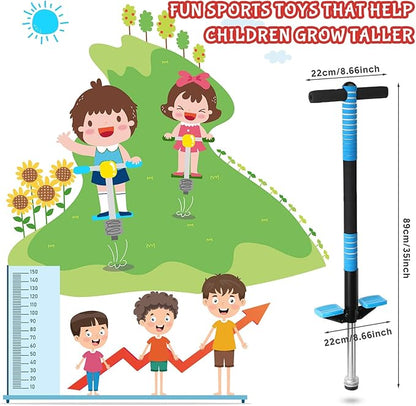 Leitee 3 Pcs Pogo Stick for Kids Age 6 and Up, Suitable for 40-80 lbs, Soft Foam Jump Stick for Beginners Kids Exercise Body Balance Keep Healthy, Outdoor