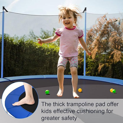 Trampoline Spring Cover Multicolor Safety Pad, 8ft 14ft 15ft Universal Trampoline Padding Replacement, Waterproof and Tear-Resistant Trampoline Accessories