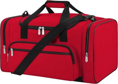 Sports Duffel Bag 22 Inch Travel Gym Duffle - Red
