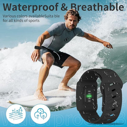 Silicone Sport Band Compatible with Whoop 4.0 Band for Men Women,Soft Comfort Durable Replacement Wristbands for Whoop 5.0 Silicone Bands