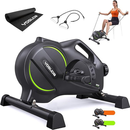 YOSUDA Under Desk Bike Pedal Exerciser - Magnetic Mini Exercise Bike for Arm/Leg Exercise, Desk Pedal Bike for Home/Office Workout