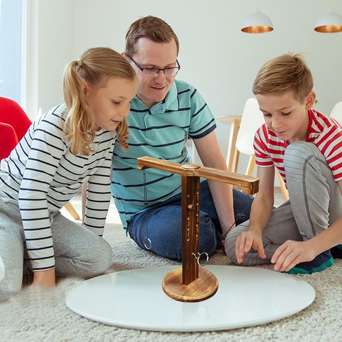 Ring Toss Game for Adults and Kids, Hook and Ring Game for Bars and Home Party, Indoor Game Outdoor Games, Tabletop Hook Games, Throwing Games, Backyard Game, Patio Decor