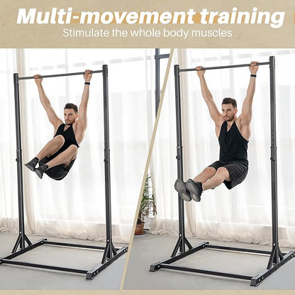 Pull Up Station, Bongkim Power Tower Portable Pullup Bar Station, Pull Up Bar for Home Gym, Pull Up Tower Station 330LBS