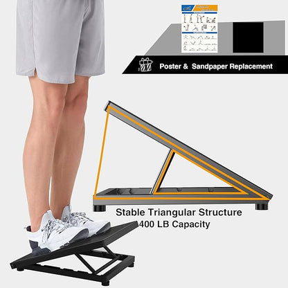 Professional Steel Slant Board Calf Stretcher Adjustable Balance Board with Non-Slip Surface for Ankle and Foot Stretching