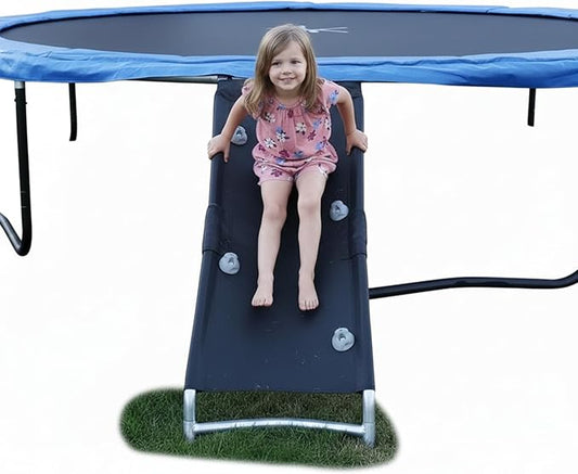 Trampoline Pro The Original Trampoline Slide and Climber Universal Trampoline Ladder Alternative Heavy Duty Steel Construction Fold and Stow Safely Easy to Climb & Slide