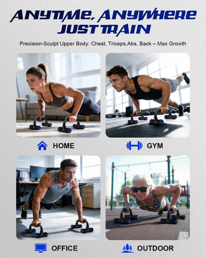 Citufuol Portable Ergonomic Push Up Bars, Robust Pushup Handles