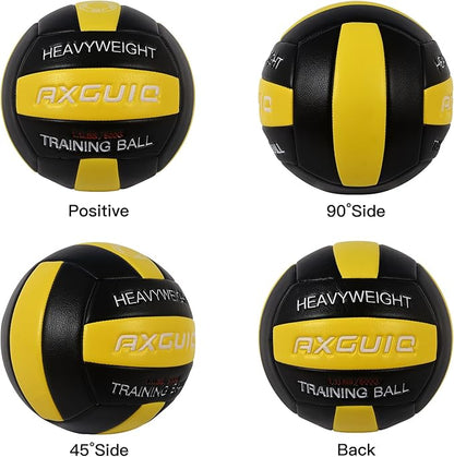 1.1LBS Heavy Weight Volleyball Official Size 5 Setter Training Volleyballs Training Practice,Leather Soft Grip Durability Weighted Volleyball Setting Trainer