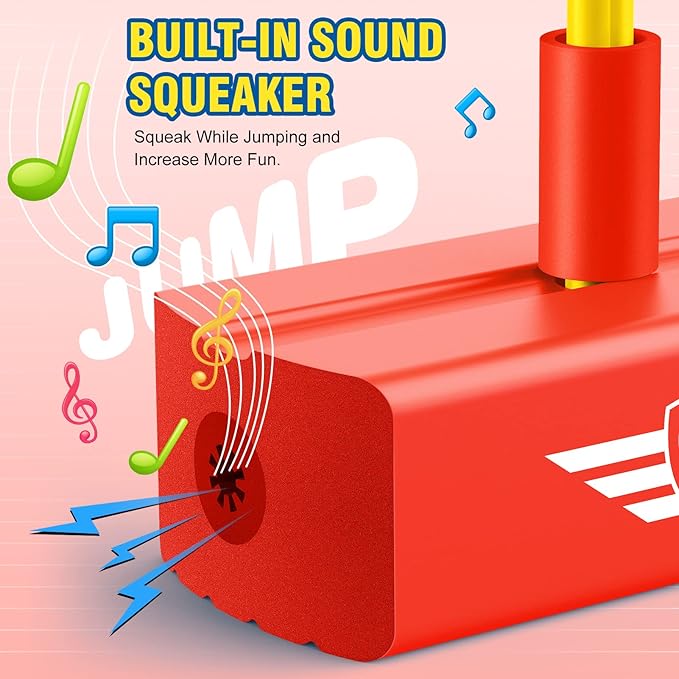 CUUGO LET'S GO! CG Jumping Promotes Growing Taller- Pogo Stick Foam Pogo Jumper for Kids, Toys for 3-12 Year Old Boys Girls Outdoor Toys Indoor Toys Fun Gifts Christmas Stocking Stuffers Gifts