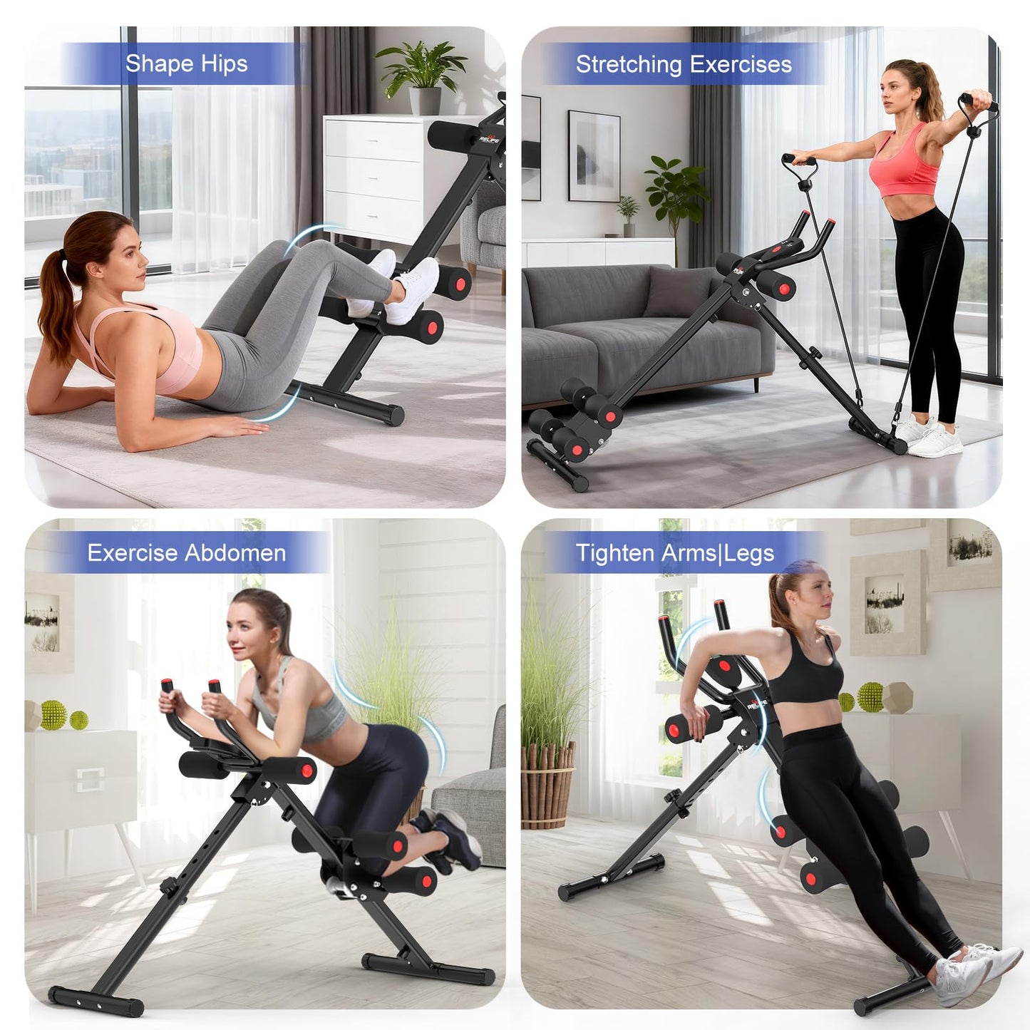 RELIFE REBUILD YOUR LIFE AB Workout Machine Adjustable Ab Trainer Machine