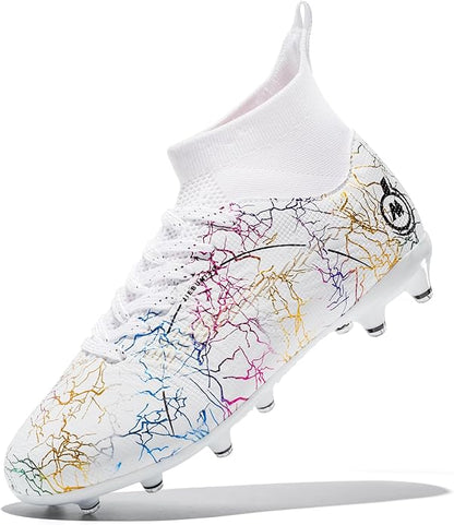 Boy Soccer Cleats Big Kids Soccer Shoes Professional Soccer Cleats Shoes,Unisex Soccer Sneakers for Little Kids Athletic