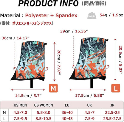 Azarxis Trail Gaiters Low Ankle Gators Shoes Boots Cover Breathable & Sand Protection for Men Women Running Triathlon Marathon Cycling Hiking Long Distance Backpacking Ourdoor Sports