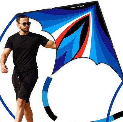 Triangular-Shaped Kite - Easy to Control, with an Eye-catching Design, it is Perfect for Outdoor Entertainment and Suitable for Beginners to use.