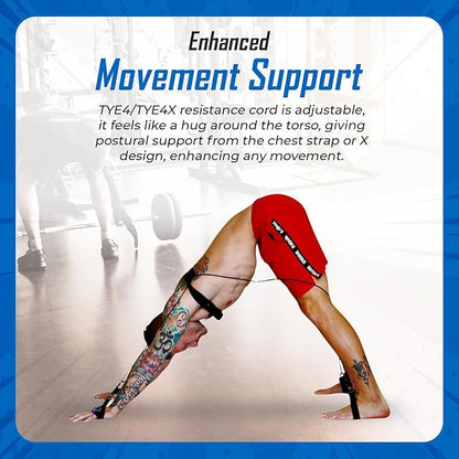 TYE4® and TYE4X™ - Pilates Wearable Resistance/Assistance; Total Body Exercise; Core Strengthening, Portable, Home Gym, Pilates, Yoga, Barre, Posture, Stretching, Balance