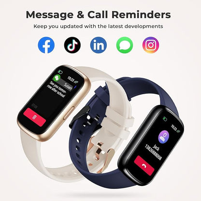 Fitness Tracker for Women Men, Smart Watch Band with 24/7 Heart Rate Blood Oxygen Sleep Monitor, Calories Step Tracker Pedometer 3ATM Waterproof Activity Tracker for Android iOS, Midnight Blue