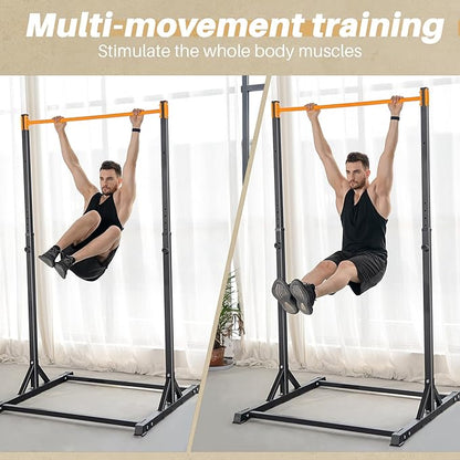 Pull Up Station, Bongkim Power Tower Portable Pullup Bar Station, Pull Up Bar for Home Gym, Pull Up Tower Station 330LBS