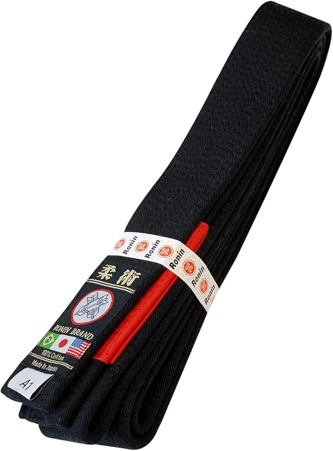 Ronin Brand - Japan Made Deluxe Jiujitsu BJJ Gi Belt - 1.75” wide-12 Row Stitching