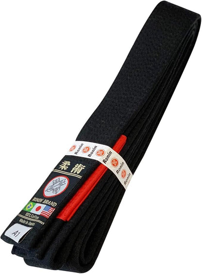 Ronin Brand - Japan Made Deluxe Jiujitsu BJJ Gi Belt - 1.75” wide-12 Row Stitching