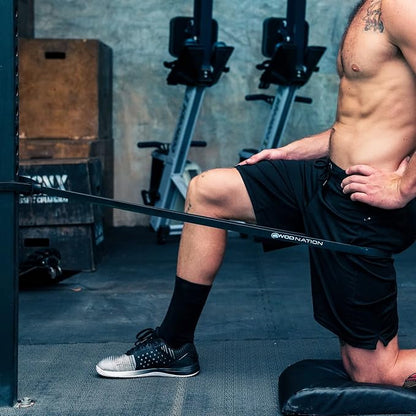 WOD Nation Pull Up Assistance Bands (10-175lbs Band) - Best for Pullup Assist, Chin Ups, Resistance Bands Exercise, Stretch, Mobility Work & Serious Fitness - 41 inch Straps