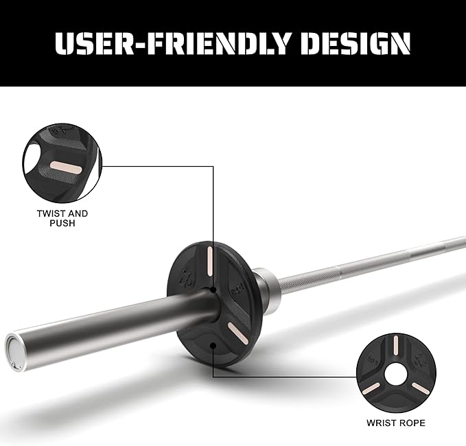 Cast Iron Plate Weights by Tribe WOD- Gym Weights for Men and Women, Cast Iron Plate Weights 1 of 2, Rubber and Steel Weights for Lifting (1 Plate)