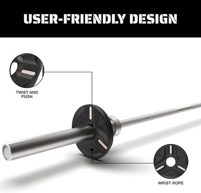 Cast Iron Plate Weights by Tribe WOD- Gym Weights for Men and Women, Cast Iron Plate Weights 1 of 2, Rubber and Steel Weights for Lifting (1 Plate)