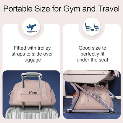 Small Gym Bag 14 inch for Women & Men Mini Gym Duffel Bag with Wet Compartment Waterproof Travel Duffle Bag for Sports Workout Dance