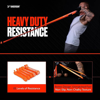 Undersun Resistance Bands for Working Out | Heavy Resistance Bands for Strength Training & Pull Up Assistance | Indoor/Outdoor, Gym, Home Exercise Bands Resistance