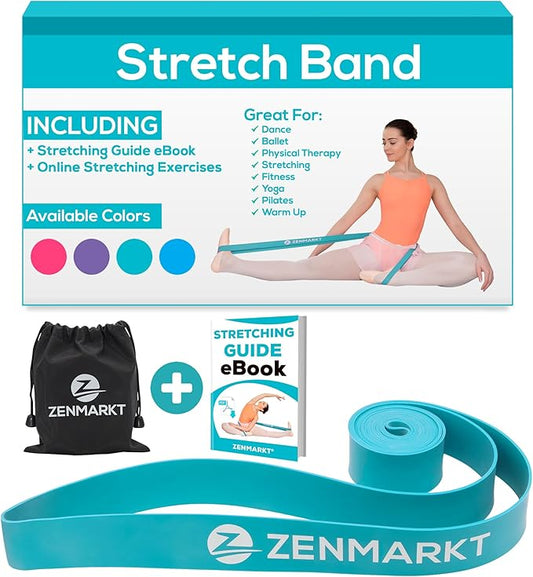 Zenmarkt Ballet Stretch Bands for Flexibility and Strength - Stretch Bands Ideal to Have as Dance Equipment in Every Competition - Suitable for Gymnastics, Cheerleading, and Pilates Training