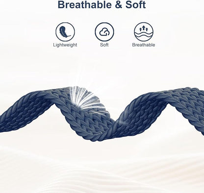 Braided Bands Compatible with Garmin Vivoactive 6/5/3/Venu 2 Plus/Forerunner 165/55/645/245 Music, 20mm Parachute Buckle Soft Stretchy Nylon Band for Garmin Venu/Sq/Sq 2/Vivomove HR Men Women