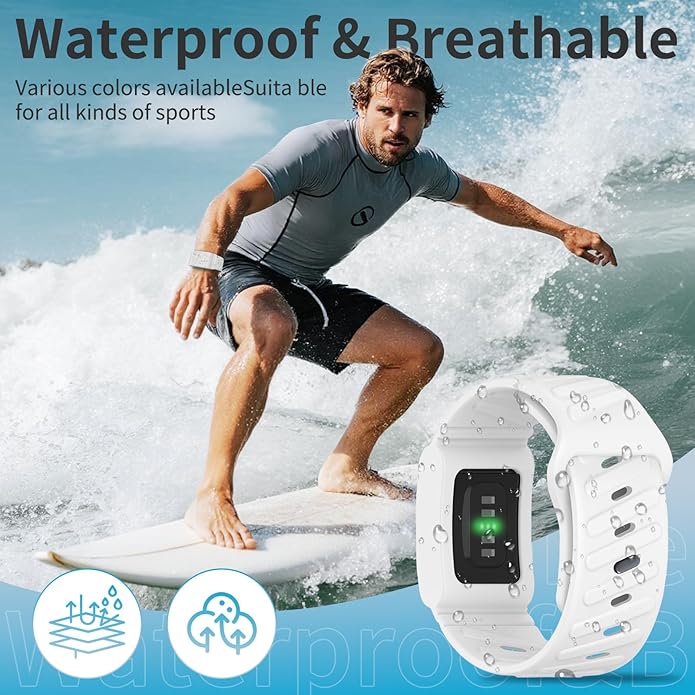 Silicone Sport Band Compatible with Whoop 4.0 Band for Men Women,Soft Comfort Durable Replacement Wristbands for Whoop 5.0 Silicone Bands