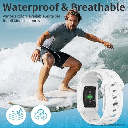 Silicone Sport Band Compatible with Whoop 4.0 Band for Men Women,Soft Comfort Durable Replacement Wristbands for Whoop 5.0 Silicone Bands