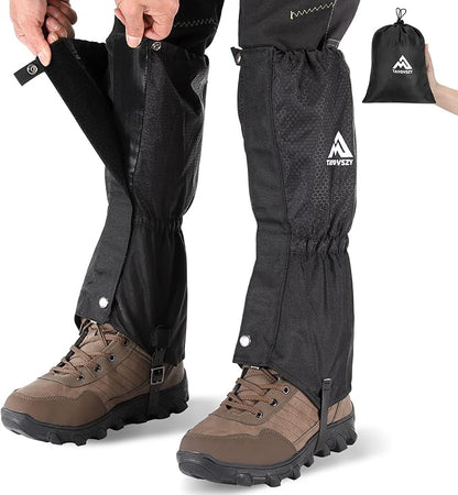 Gaiters for Hiking ??Waterproof and Breathable Leg Gaiters for Women and Men Boots, Adjustable Lightweight Shoes Gaiters for Hunting, Hiking, Mountaineering, Snow Gaiters for Hiking Boots