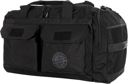 Serious Steel Fitness Heavy Duty 1000D Nylon Duffel Gym Bag (Black - Big Bud)