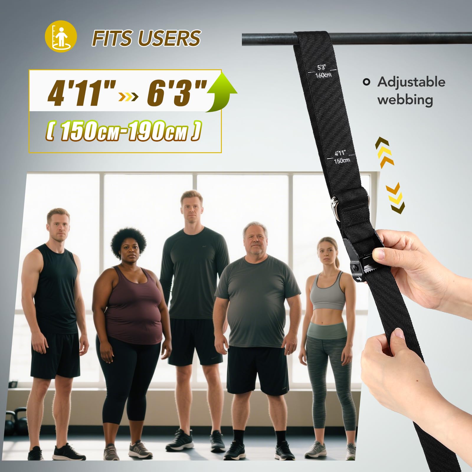 ALongSong Pull Up Assistance Bands with Foot Support Pedal Upgraded Heavy Duty Resistance Bands