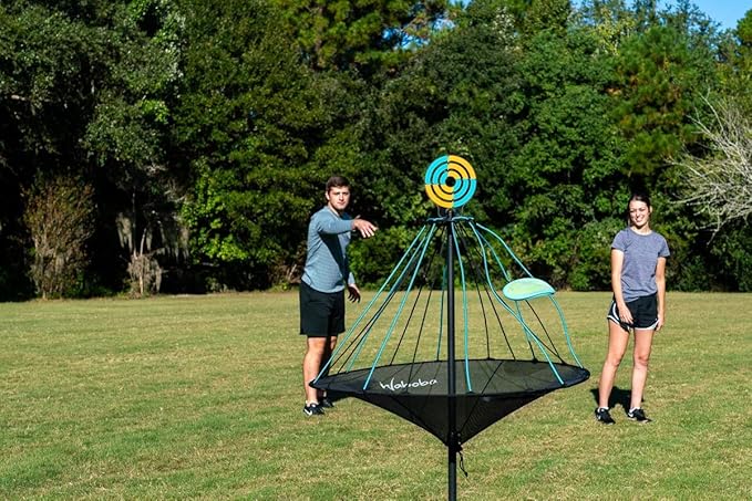 Waboba Hitman Flying Disc Target Game, 2 in 1 Foldable Throwing Garden Game with 4 Silicone Wingman Discs Included, Fun for All Ages, One Size