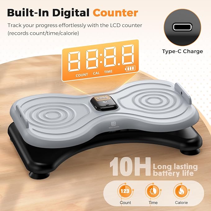 New Waist Twist Board with LCD Display and Resistance Bands, Ab Twister Machine for Abs Workout, Slim Waist and Core Exercise, Home Gym Equipment for Women & Men