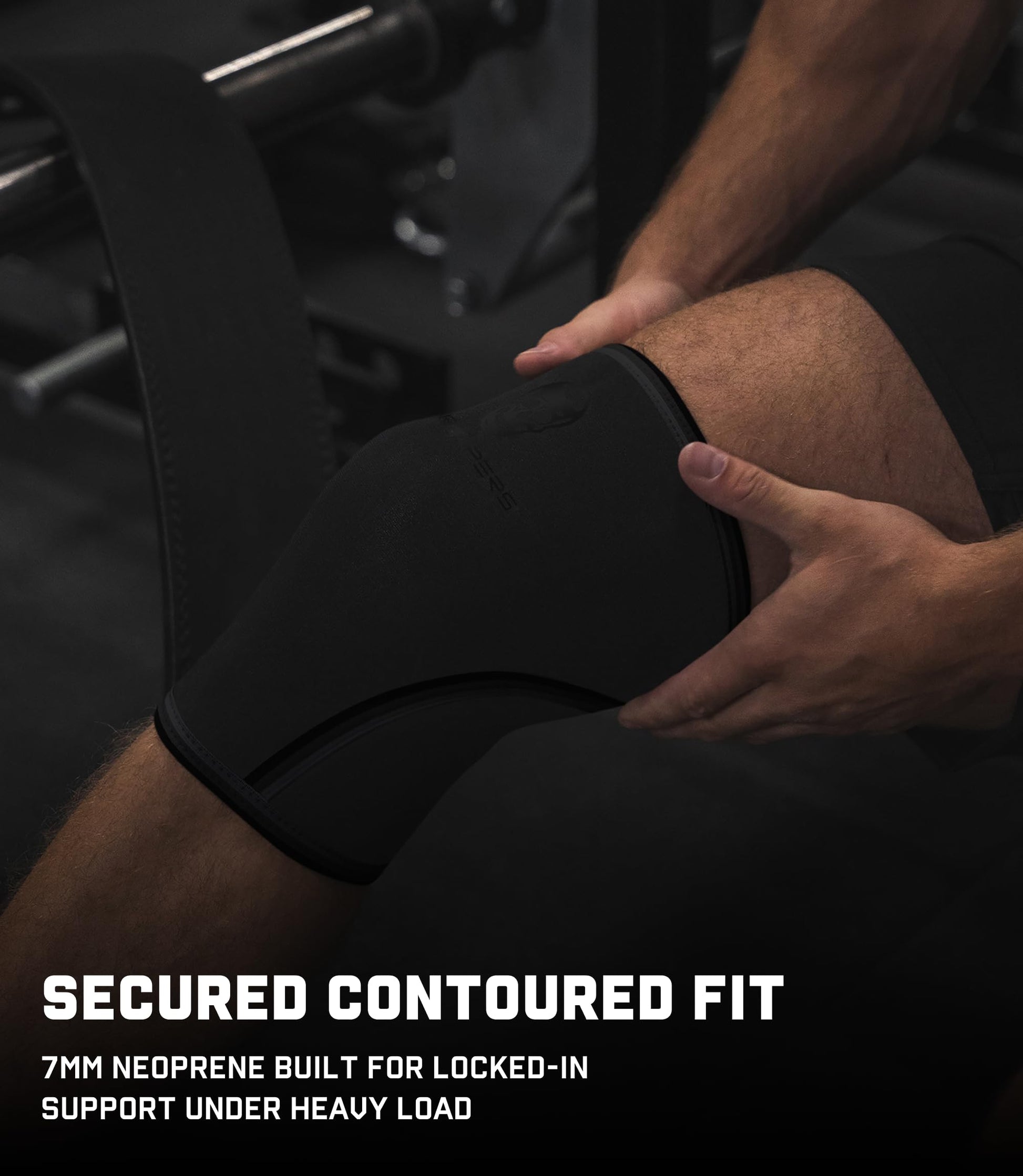 Gymreapers Knee Sleeves (1 Pair) with Gym Bag - IPF Approved - Support Compression Brace for