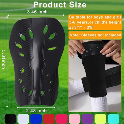 2 Pairs Shin Guards Soccer for Kids,Shin Pads Extra Lightweight Breathable Slide in Shin Guard for Football Training Match Outdoor Activities Protective Slip-in Shin Guards for Boys Girls