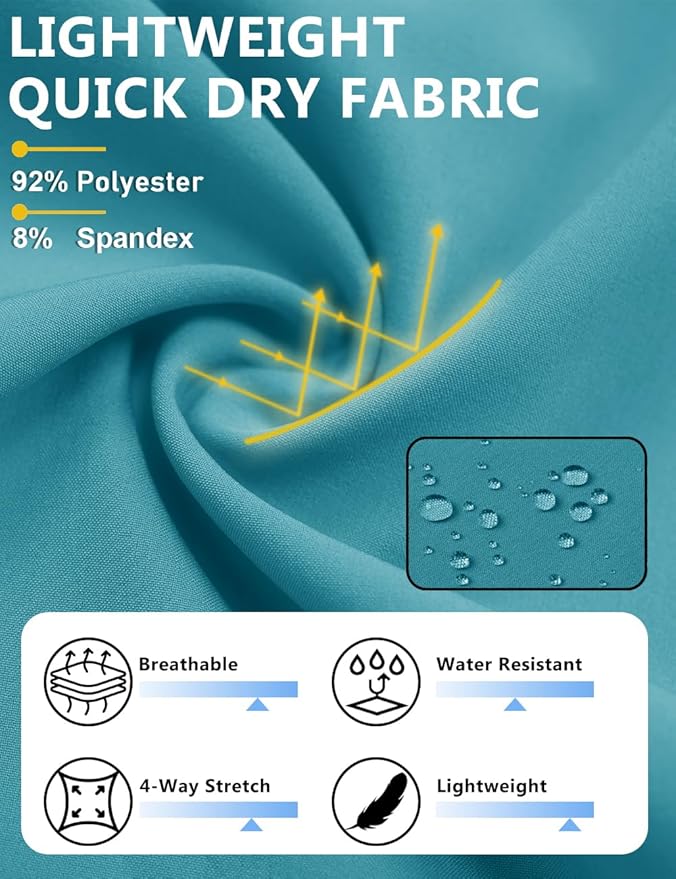 TACVASEN Men's Running Athletic Shorts 9" Quick Dry Workout Gym Shorts Lightweight Summer Shorts 3 Zipper Pockets