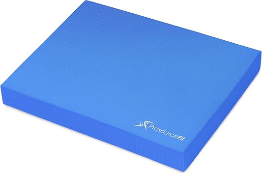 ProsourceFit Exercise Balance Pad ??Non-Slip Cushioned Foam Mat & Knee Pad for Fitness and Stability Training, Yoga, Physical Therapy