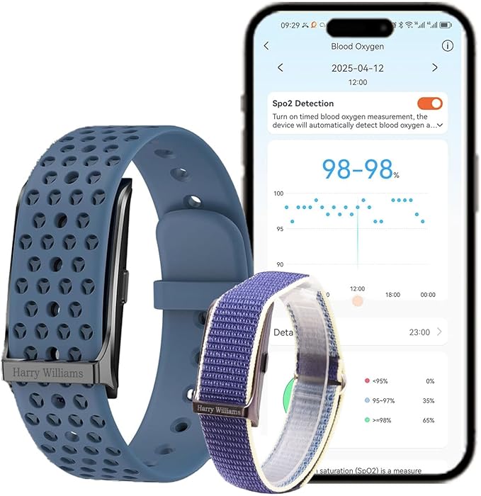 Smart Bracelet Activity Fitness Tracker, Health Wristband, Screenless Ultra Lightweight 17g Wearable 24/7 BP Health Monitor, 100+ Modes, Improve Sleep, Heart Rate Tracking for Women Men Free App